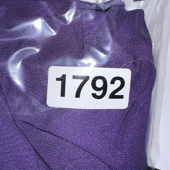 NWT Women’s Purple Lace Halter Babydoll bodysuit Lingerie Size 22 #1782 - Picture 5 of 5